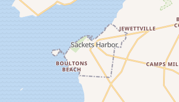 Sackets Harbor, New York map