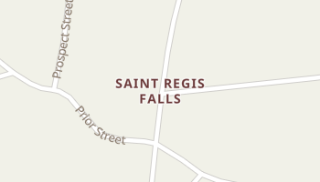 Saint Regis Falls, New York map