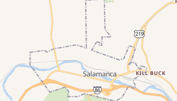 Salamanca, New York map