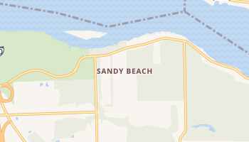 Sandy Beach, New York map