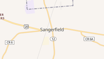 Sangerfield, New York map