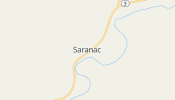 Saranac, New York map
