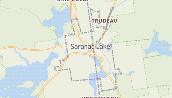 Saranac Lake, New York map