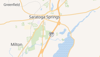 Saratoga Springs, New York map