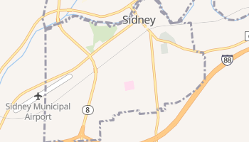 Sidney, New York map