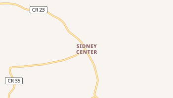 Sidney Center, New York map