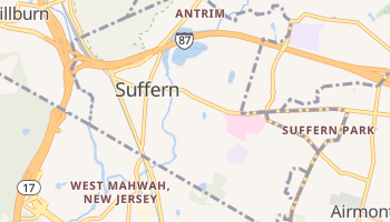 Suffern, New York map