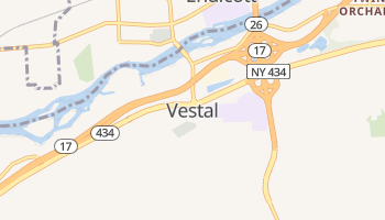 Vestal, New York map