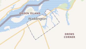 Waddington, New York map