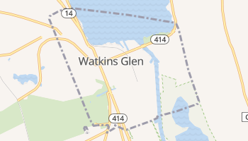 Watkins Glen, New York map