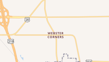 Websters Corners, New York map