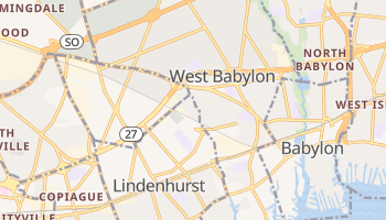 West Babylon, New York map