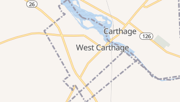West Carthage, New York map