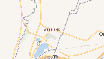 West End, New York map