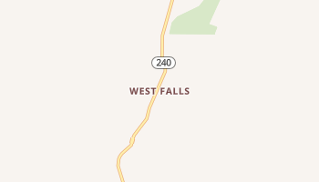 West Falls, New York map