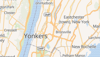 Yonkers, New York map
