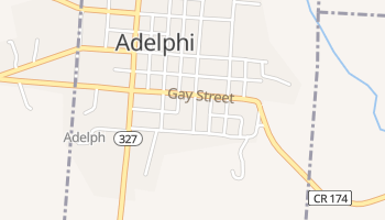 Adelphi, Ohio map