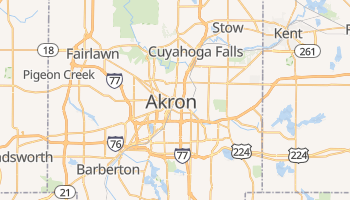 Akron, Ohio map