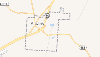 Albany, Ohio map