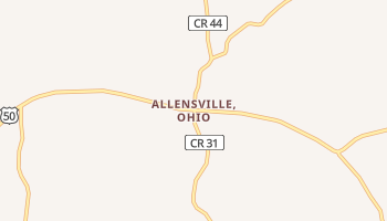 Allensville, Ohio map