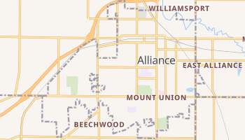 Alliance, Ohio map