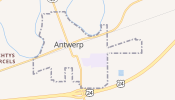 Antwerp, Ohio map