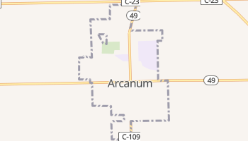 Arcanum, Ohio map