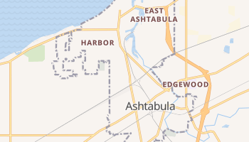 Ashtabula, Ohio map