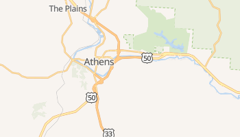 Athens, Ohio map