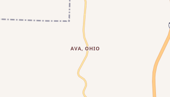 Ava, Ohio map