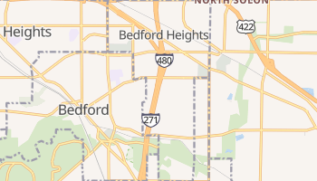 Bedford Heights, Ohio map