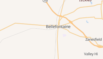 Bellefontaine, Ohio map