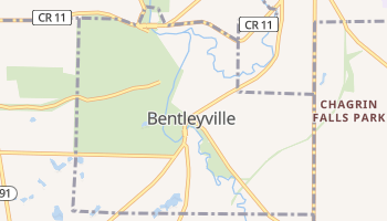 Bentleyville, Ohio map