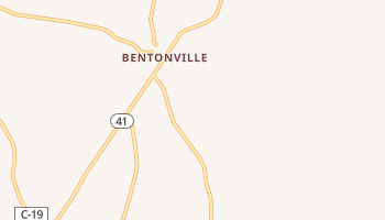 Bentonville, Ohio map
