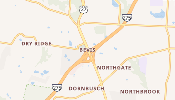 Bevis, Ohio map