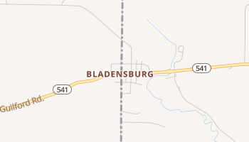 Bladensburg, Ohio map
