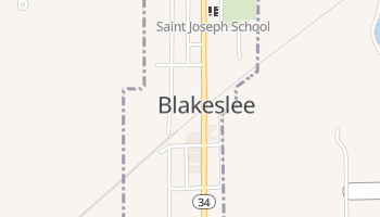 Blakeslee, Ohio map