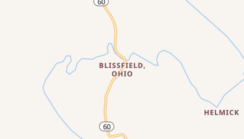 Blissfield, Ohio map