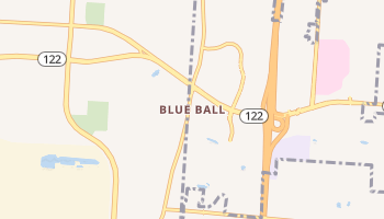 Blue Ball, Ohio map