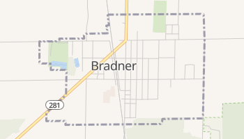 Bradner, Ohio map