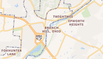 Branch Hill, Ohio map