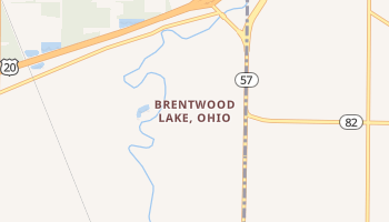 Brentwood Lake, Ohio map