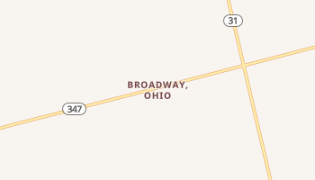 Broadway, Ohio map