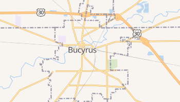Bucyrus, Ohio map