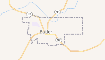 Butler, Ohio map