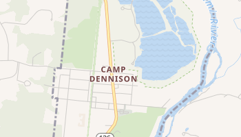 Camp Dennison, Ohio map