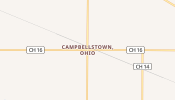 Campbellstown, Ohio map