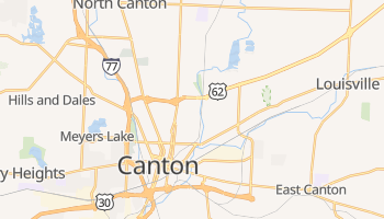 Canton, Ohio map
