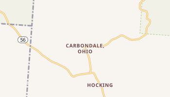 Carbondale, Ohio map