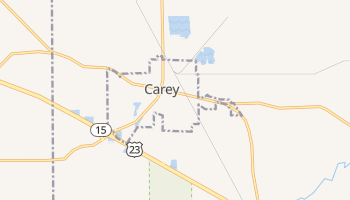 Carey, Ohio map